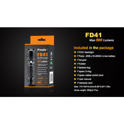 FENIX LED Light FD41 FD41 1 piece