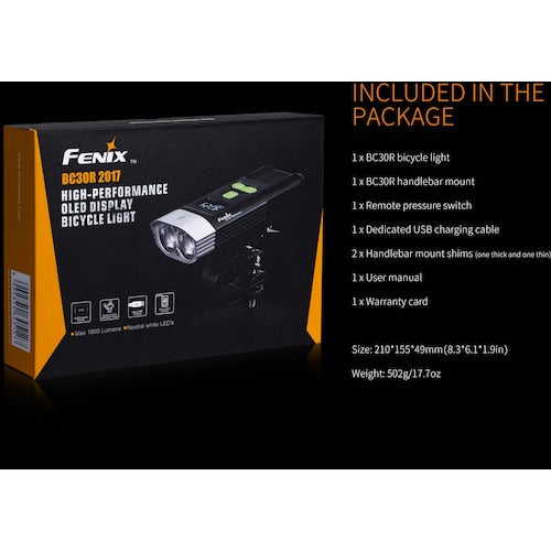 FENIX LED Bike Light BC30R BC30R 1 piece