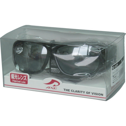 アックス サングラス 偏光オーバーグラス SG−612P ブラック SG-612P BK 1 個