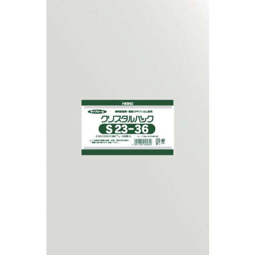 HEIKO OPP袋 テープなし クリスタルパック S23−36 100枚入り 6748100 S23-36 1 袋