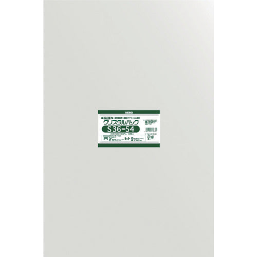 HEIKO OPP bag, no tape, Crystal Pack, S36-54, 50 pieces, 6749100, S36-54, 1 bag