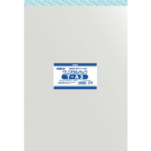 HEIKO OPP Bag with Tape Crystal Pack T-A3 100 Sheets 6742300 T31-43.5 1 Bag