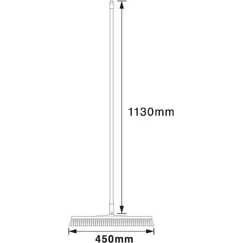 BURRTEC BARCUTE PLUS Sanitation broom, wide type, hard green 1 BCP45-40SUS-HG 1P* 62614401 1 unit
