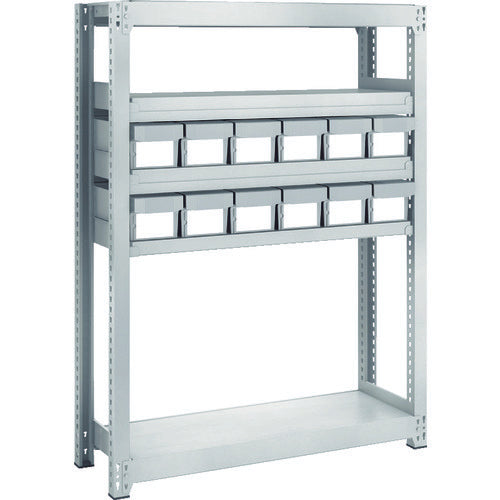 TRUSCO Steel Rack M2 Type Light-Medium Duty Shelf H1200 with Plastic NG Drawer Small x 12 M2-4335-E12 1 Unit