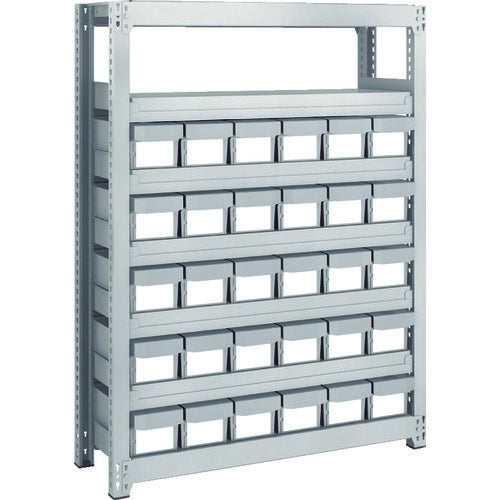 TRUSCCO 스틸 랙 M2형 경중량 선반 H1200 수지 NG 인출부 소X30 M2-4337-E30 1대