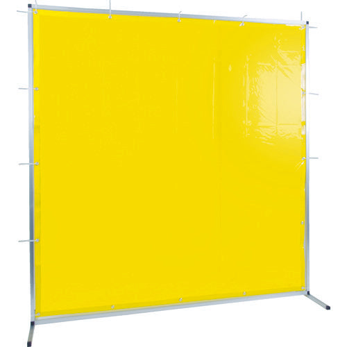 TRUSCO Welding Shade Fence Aluminum W2000XH2000 Yellow TYAF-2020-Y 1 Unit