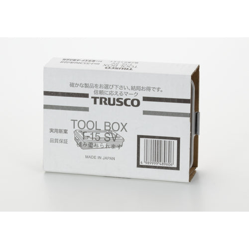 TRUSCO Trunk-type Tool Box 154X105X29 Silver T-15SV 1 pc