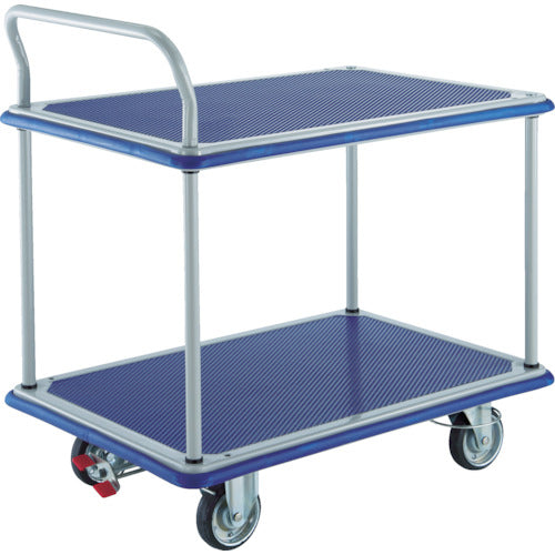 TRUSCO 프레스제 대차 돈키 카트 편소매 2단 4륜 링 스토퍼 부착 304NJKRS-4 1대