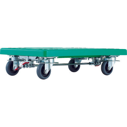 TRUSCO Plastic Platform Cart Grand Cart 4 Wheels with Swivel Ring Stopper, Uniform Load 200kg TP-715JRS-4 1 Unit