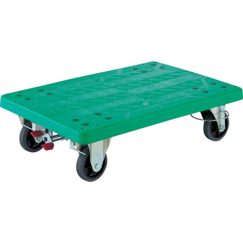 TRUSCO Plastic Platform Cart Grand Cart 4 Wheels with Swivel Ring Stopper, Uniform Load 300kg TP-815JRS-4 1 Unit