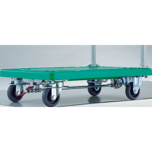 TRUSCO 樹脂製運搬車 グランカート 固定 4輪リングストッパー付 均等荷重400kg TP-902JKRS-4 1 台