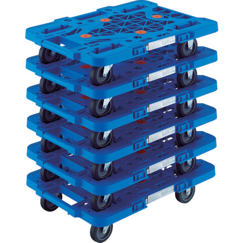 TRUSCO bulk purchase plastic platform truck Route Van MPK-500-B 6-unit set MPK-500-B-M6 1 S