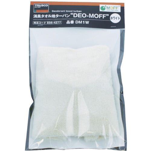 TRUSCO 【매진 폐번】 탈취 타월 지 터번 DEO-MOFF 화이트 DM1W 1 장