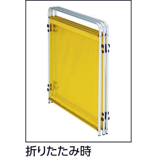 TRUSCO Small Welding Shade Fence 900mm Square 3-Sided Set Green TTY3-900-GN 1 Unit