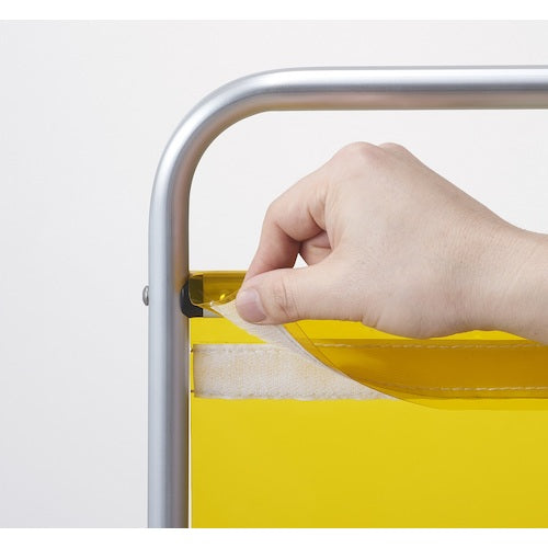 TRUSCO Small Welding Shade Fence 900mm Square 3 Side Set Yellow TTY3-900-Y 1 Unit