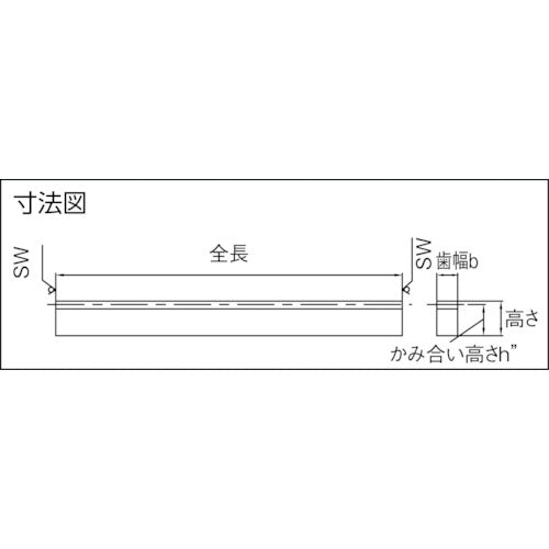 KHK ラックBSR0.5−300 BSR0.5-300 1 個