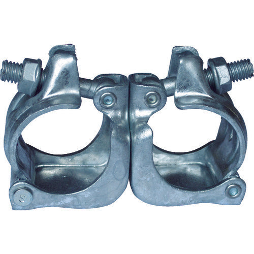 TRUSCO Hot-dip galvanized single pipe equal diameter clamp, swivel Φ48.6 x Φ48.6 TCDJ-DM 1 pc