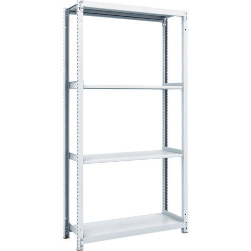 TRUSCO Steel Rack M1 Type Antibacterial Painted Boltless Light Weight Shelf 900 x 320 x H1800 4 Tiers M1-6334 1 Unit