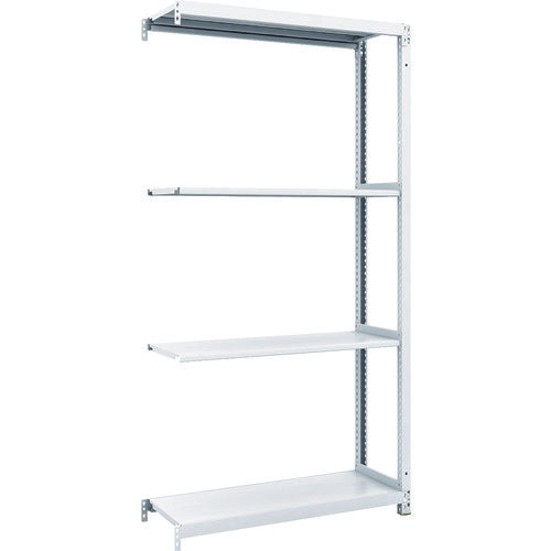 TRUSCO Steel Rack M1 Type Antibacterial Painted Boltless Light Weight Shelf 900 x 320 x H1800 4 Tiers Connected M1-6334B 1 Unit