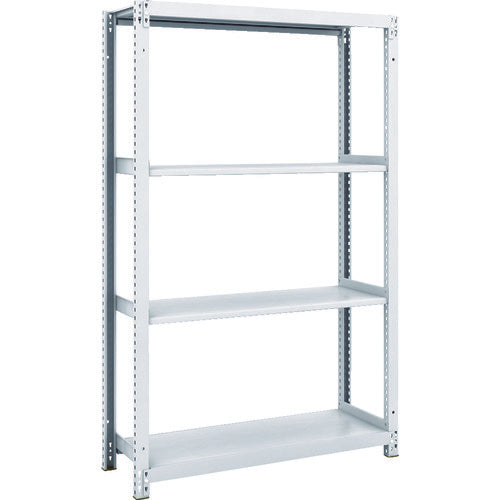 TRUSCO スチールラック M1型抗菌塗装ボルトレス軽量棚900X320XH1500 4段 M1-5334 1 台