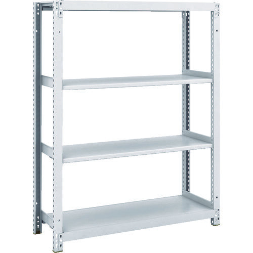 TRUSCO スチールラック M1型抗菌塗装ボルトレス軽量棚900X320XH1200 4段 M1-4334 1 台