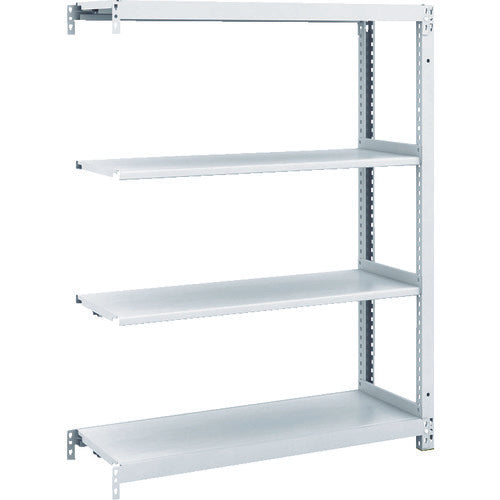 TRUSCO スチールラック M1型抗菌塗装ボルトレス軽量棚900X320XH1200 4段 連結 M1-4334B 1 台