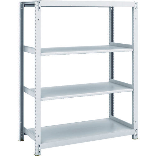 TRUSCO スチールラック M1型抗菌塗装ボルトレス軽量棚900X420XH1200 4段 M1-4344 1 台