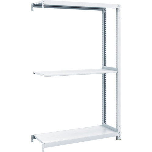 TRUSCO スチールラック M1型抗菌塗装ボルトレス軽量棚900X320XH1500 3段 連結 M1-5333B 1 台