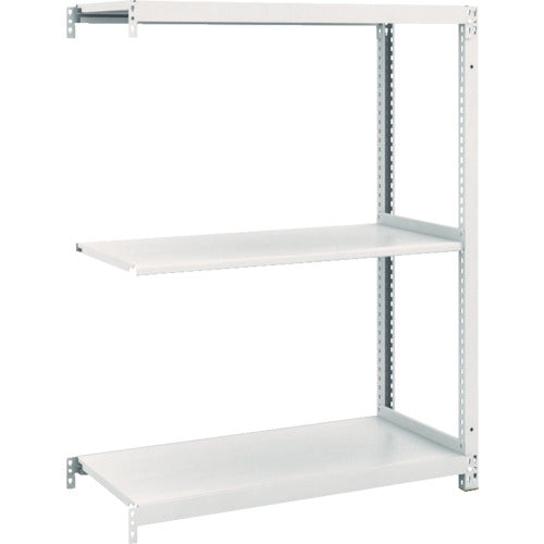 TRUSCO スチールラック M1型抗菌塗装ボルトレス軽量棚900X420XH1200 3段 連結 M1-4343B 1 台