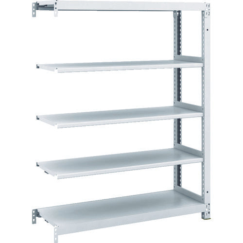 TRUSCO Steel Rack M1 Type Antibacterial Painted Boltless Light Weight Shelf 900 x 320 x H1200 5 Tiers Connected M1-4335B 1 Unit