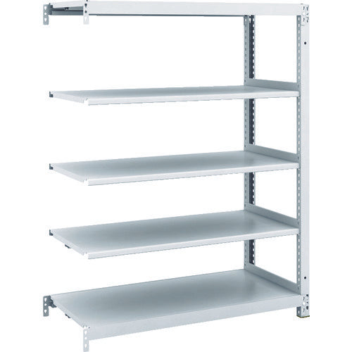 TRUSCO スチールラック M1型抗菌塗装ボルトレス軽量棚900X420XH1200 5段 連結 M1-4345B 1 台