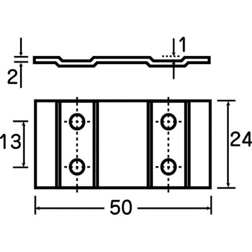 TRUSCO 25mmアルミフレーム用補強金物 つなぎ型 AFK-9 1 個