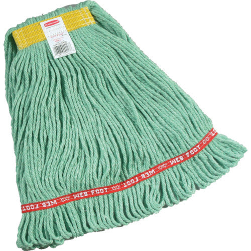 ラバーメイド 【売切廃番】クリーニングモップ ウェブフット Sサイズ グリーン RMA11106GN 1 個