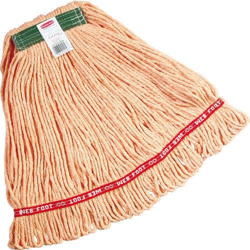 ラバーメイド 【売切廃番】クリーニングモップ ウェブフット Mサイズ オレンジ RMA11206OR 1 個