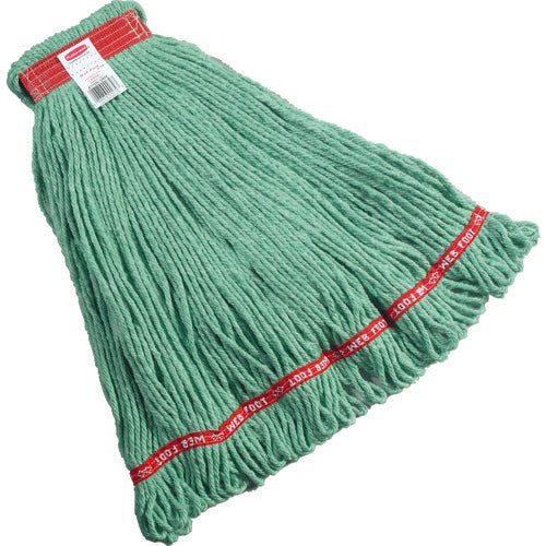 ラバーメイド 【売切廃番】クリーニングモップ ウェブフット Lサイズ グリーン RMA11306GN 1 個