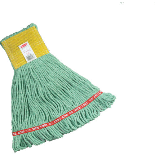 ラバーメイド 【売切廃番】モップ クリーニングモップ クラウンプスタイル ウェブフット S グリーン RMA15106GN 1 個
