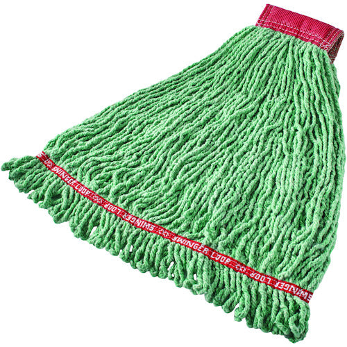 ラバーメイド 【売切廃番】クリーニングモップ スウィンガーループ 防縮加工 RMC25306GN 1 袋