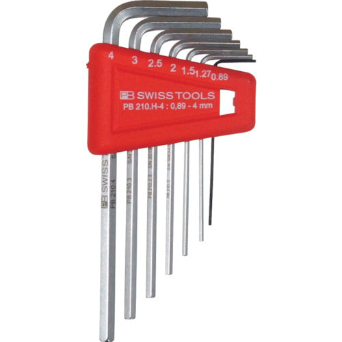 PBスイスツールズ 六角棒レンチセット(パックナシ) 210H-4 1 S