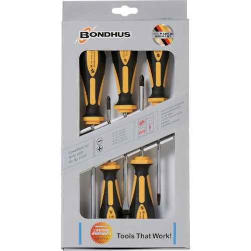 BONDHUS Comfort Grip Driver Set 2305 2305 1 set
