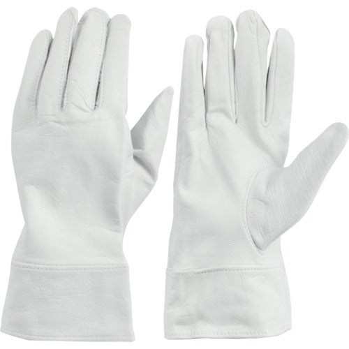 トワロン 牛表革手袋 クレストカフス付 L 474-L 1 双