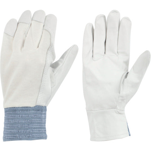 Towaron Cowhide Leather Gloves, Knitted Upper, L 477-L, 1 Pair