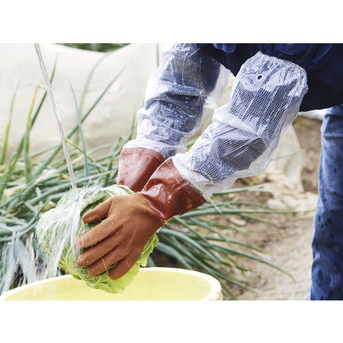 ビニスター 腕カバー付手袋 ビニスター腕カバー付ソフト LL 652-LL 1 双