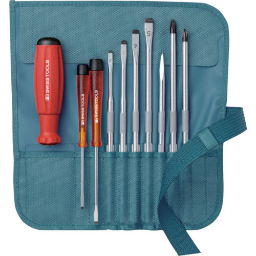 PB 스위스 툴즈 교체식 드라이버 세트 9개 세트 페트롤 8218PE 1 S