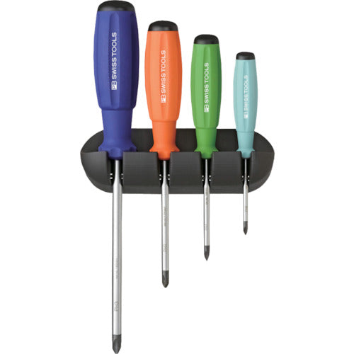 PB Swiss Tools Rainbow SwissGrip Screwdriver Set of 4 8242RB 1 S