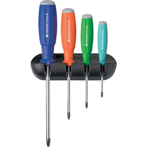 PB Swiss Tools Rainbow SwissGrip Screwdriver Set of 4 8243RB 1 S