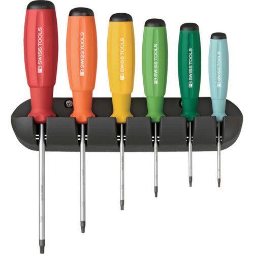 PB Swiss Tools Rainbow SwissGrip Screwdriver Set of 6 8440RB 1 S