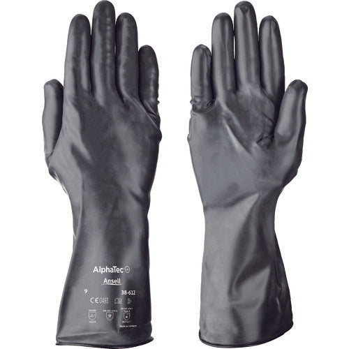 Ansell Chemical Resistant Gloves Alphatec 38-612 Medium Size 38-612-8 1 Pair