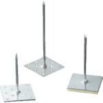 TILEMENT 스핀들 압정 알루미늄 연질 테이프 부착 38 1000개 42100380 1 상자