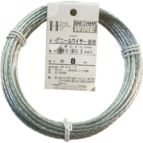 DAIDOHANT 비닐 와이어 ♯10×8m 투명 10155872 1권