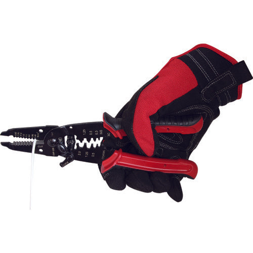 TONE 手動圧着工具 電工ペンチ 全長220mm CMP-200 1 丁